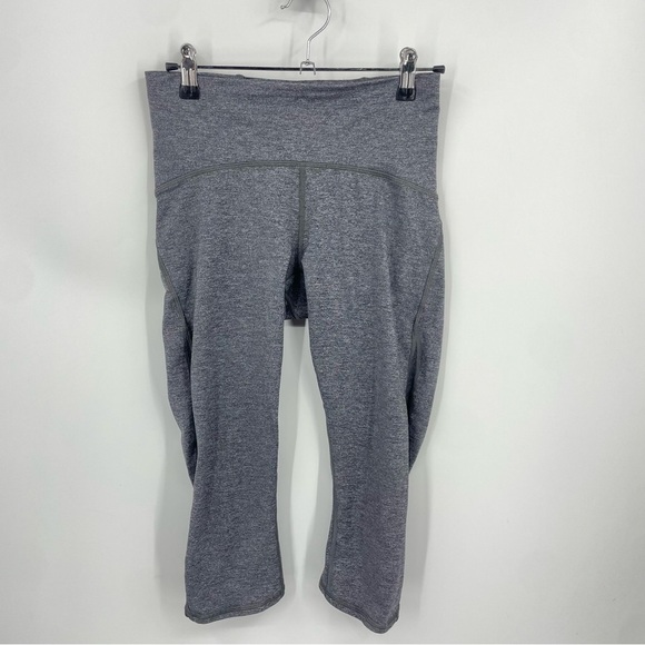 Lululemon Train Times Crop gray Leggings Sz 6 Inseam 17” - Picture 5 of 7